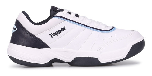 Zapatillas Topper Tie Break Iii En Blanco Y Azul | Dexter