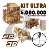 Super Pack Todo Vectores 4.000.000 Corte Laser Cnc Router 