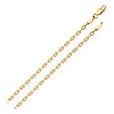 Corrente Colar Cordão Feminino Cartie Ouro 18k 40cm 2,60mm