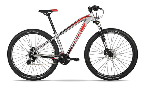 Mountain Bike Volta Razz R29 L 24v Frenos De Disco Hidráulico Cambios Microshift Color Gris/negro/rojo  