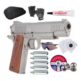  Crosman 1911 Silver 450fps .177 Co2 Pellets Paquete Xchws P