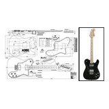 Plan De Fender Telecaster Deluxe Guitarra Eléctrica - Impr.