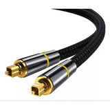 2 M/ 6.6 Ft Cable Óptico Audio Fibra Stereo Digital