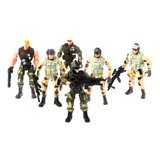 Kit Lote De Bonecos Soldado Policial Guerreiro Militar C2