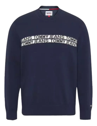 Suéter De Hombre Tommy Hilfiger 3896 Tjm Tommy Tape Wh