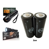 2 Bateria Recarregável Lanterna T9 E P90 26650 16800mah 3.7v