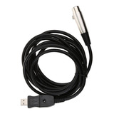 Adaptador Usb Xlr Fêmea Para Plugue Usb Microfone