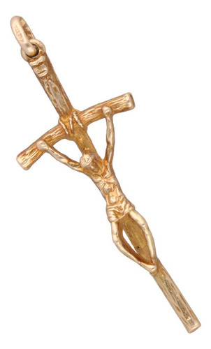 Dije De Cruz De 14k Oro Amarillo, 3.1 Gramos