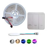 Kit Tira Led 10mts Secuencial C/control Blanco O Color Seisa