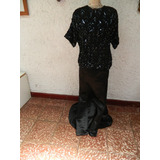 Blusa Piedreria  Y Falda De  Fiesta Nº 306 / Talla M