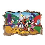 Vinilos Efecto Pared Rota Mickey Mouse - Cali - 1m X 60cm  