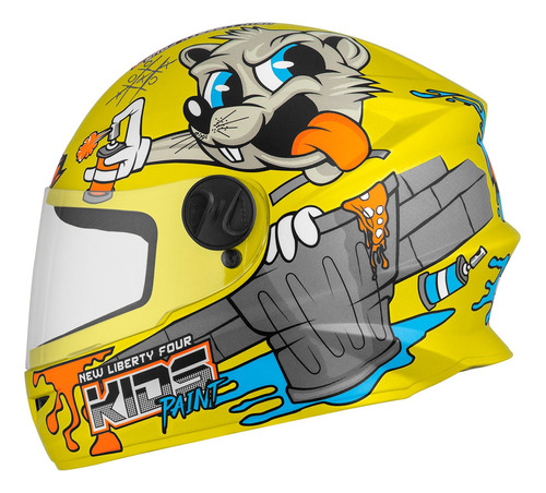 Capacete Fechado Criança New 4 Customizado Lançamento Oferta