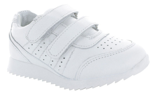 Tenis Escolar Unisex De Piel Natural Con Arco Interno