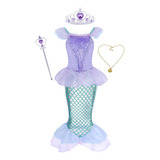 Amzbarley - Disfraz De Sirena Princesa Para Nias, Vestido El