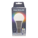 Lampara Led Bulbo A60 Smart Rgb + Blanco 12w Macroled