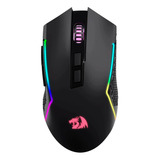 Mouse Gamer Redragon M693 Rgb Trident Wireless - Preto