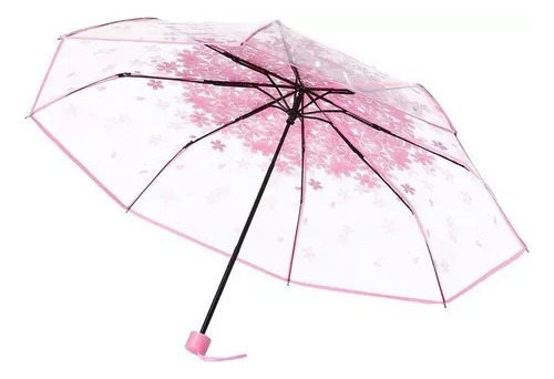 Guarda-chuva Transparente Transparente Flor De Cerejeira