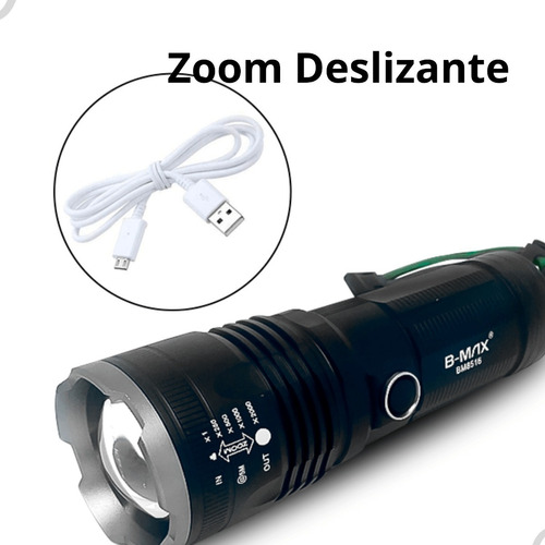 Lanterna Sabre Laser Led 200m Compacta Potente Cor Da Lanterna Preta Cor Da Luz Branca Neve