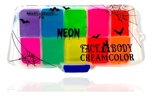 Paleta Face Body Creamcolor Neon Maproderm
