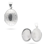 Dije Relicario Oval De Plata