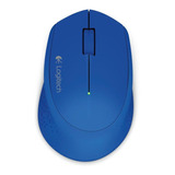 Logitech M280, Mouse Inalámbrico Cómodo Diseño Curvo - Azul