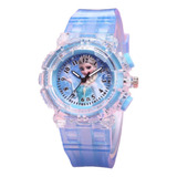 Reloj Niña Con Luz Led Y Pulsera De Silicona