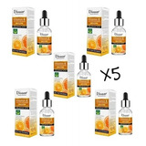 Pack 5 Serum Facial De Vitamina C+ácido Hialurónico Disaar
