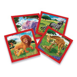 Rompecabezas Puzzle Selva Zoo Duravit 4 Piezas X 4