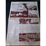 Diario La Prensa 1972 Erradicación Villas Tequila Mantele