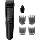 Aparador De Pelos Philips Multigroom, 6 Em 1, 4 Pentes, Recarregável, Preto - Mg3711/15