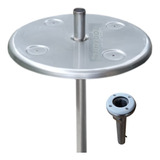 Mesa Inox 304 Para Piscina C/ Regulagem + Chumbador 