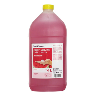 Gel Kleen. Jabon Espuma Para Manos. Sandía. 4 Litros
