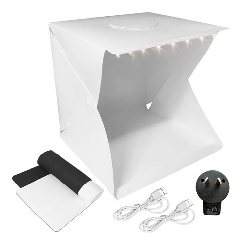 Caja De Luz Mini Estudio Fotografía Lightbox Profesional Led