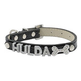 Collar Mascota Personalizado Con Diamantes Y Charm.