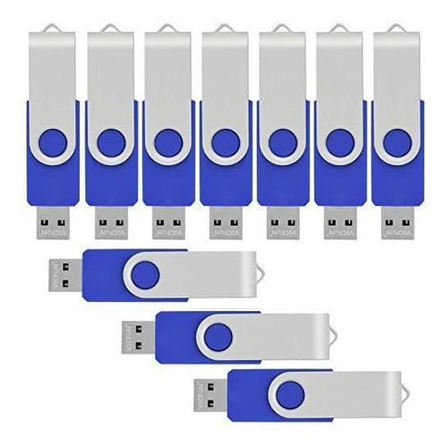 Pendrives Usb 2.0 De 4 Gb Generic Flash Usb Azul 10-pack