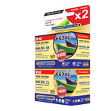 Pack 662xl Cartridges Color Y Negro Para Hp Deskjet 2645m
