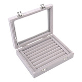 Caja De Almacenamiento De Terciopelo Para Anillos De Joyería