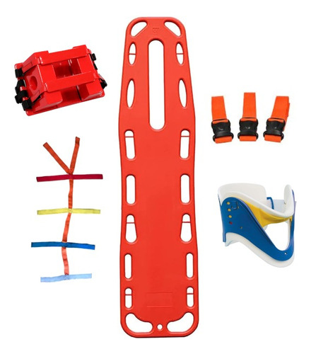 Kit De Rescate - Tabla Rescate/pulpo/collar Cerv./inm Cabeza