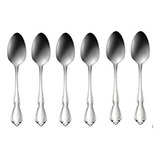 Oneida Chateau Teaspoons Set Of 6, Stainless Steel 18/8