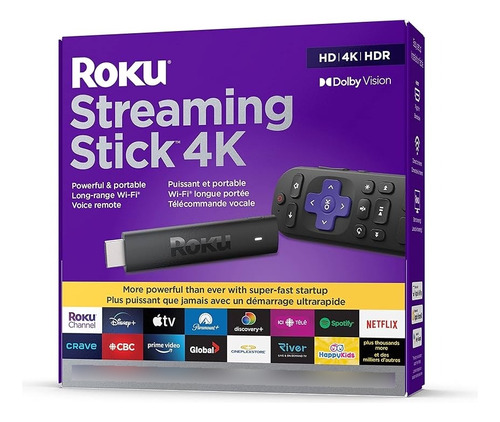 Roku Streaming Stick 4k Control Remoto De Voz