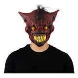 Máscara Demonio Rojo Terror Disfraz Fiesta Halloween