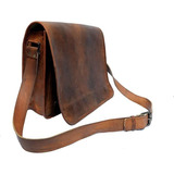 Indianhandoart 16 Inch Leather Real Messenger Bag Fo