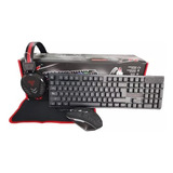 Combo Gamer Teclado + Mouse + Auriculares K59 Rgb Ergonomico