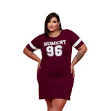 Vestido Plus Size Camisetão Moda Gringa Gordinhas Curve 