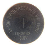 Bateria Recarregável Lir 2032 Cr 2032 Li-ion 3,6v 
