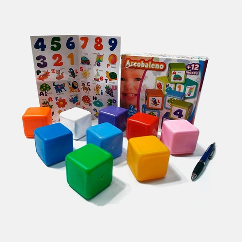 Cubos Didacticos Para Niños Bebes Numeros Letras Animales X9