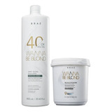 Braé Pó Descolorante 500g + Ox Wanna Be Blond 40 Vol 900ml