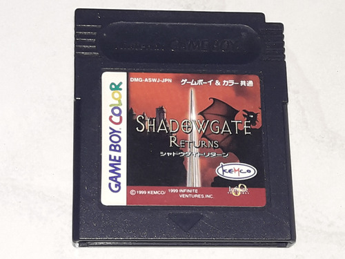 Jogo Shadowgate Returns Game Boy Original 