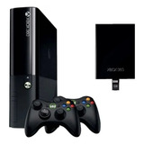 Xbox 360 Slim Mais Dois Controles No Aurora 500gb Console Rgh Destrav