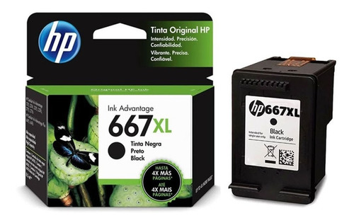 Hp 667xl Negro Original 480pag